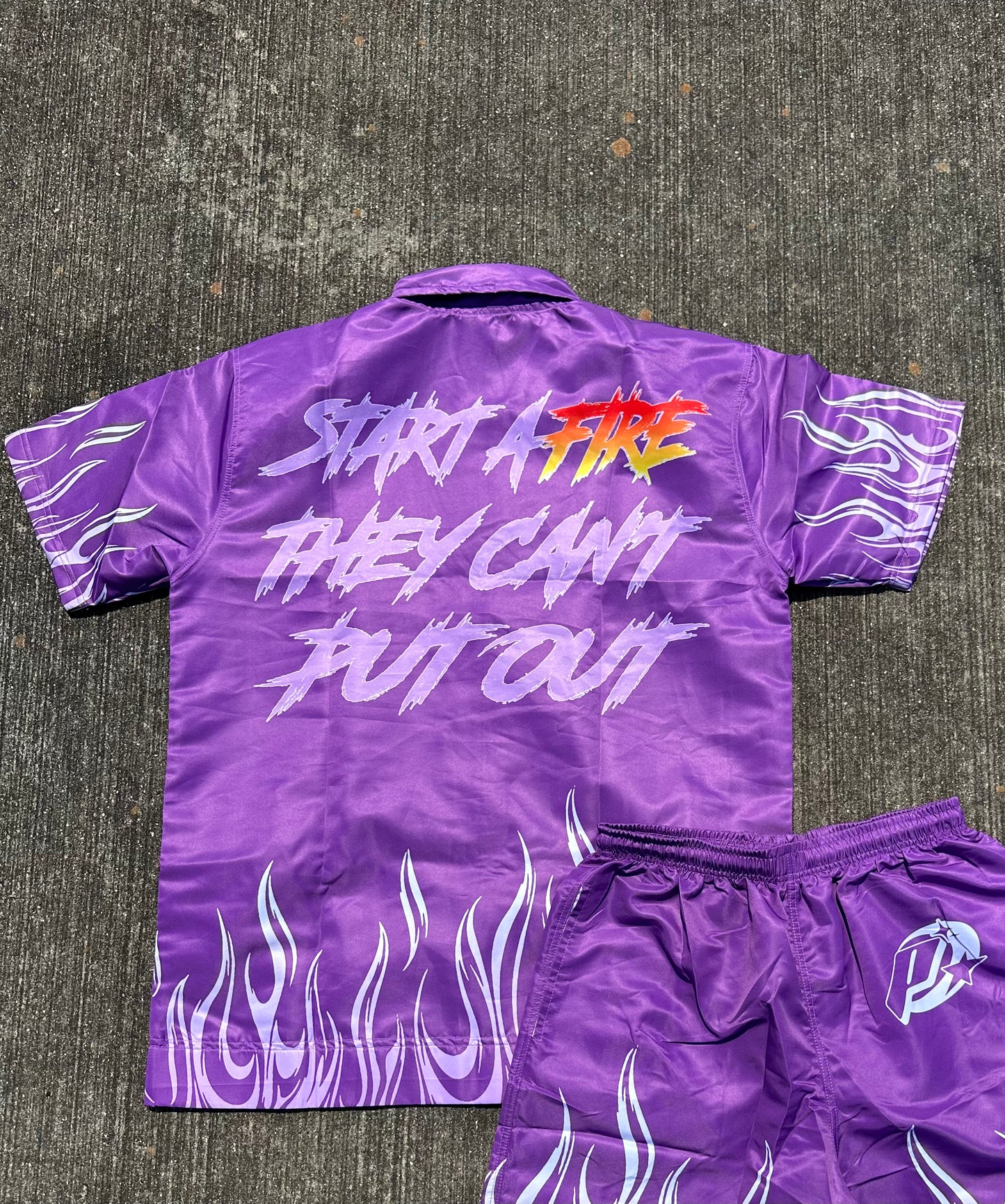 Peezy Flame Collar Shirt