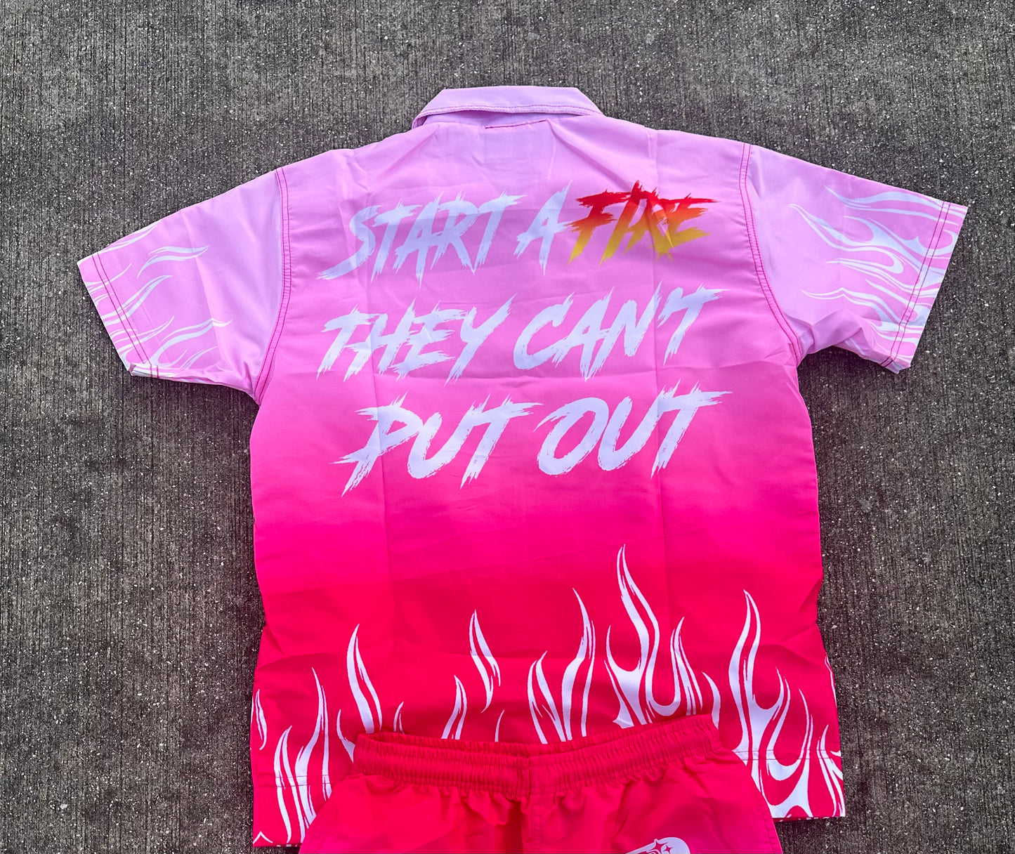Peezy Flame Collar Shirt