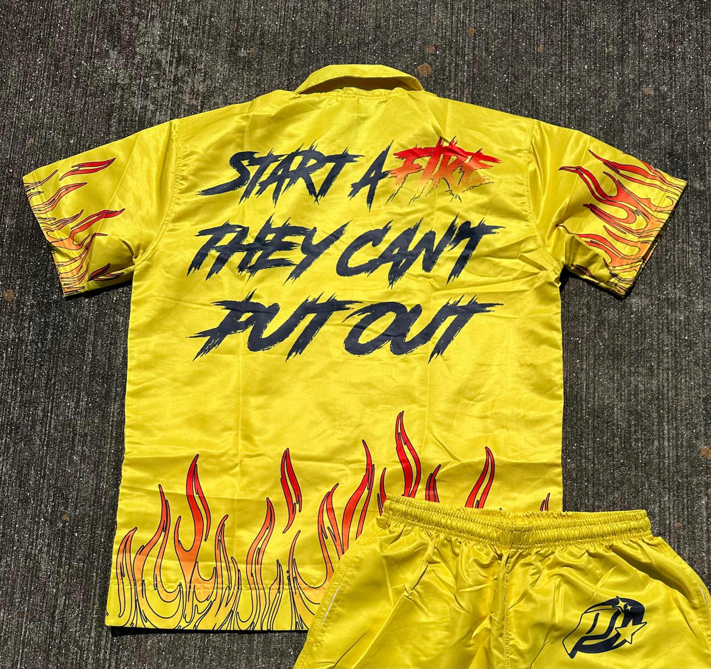 Peezy Flame Collar Shirt