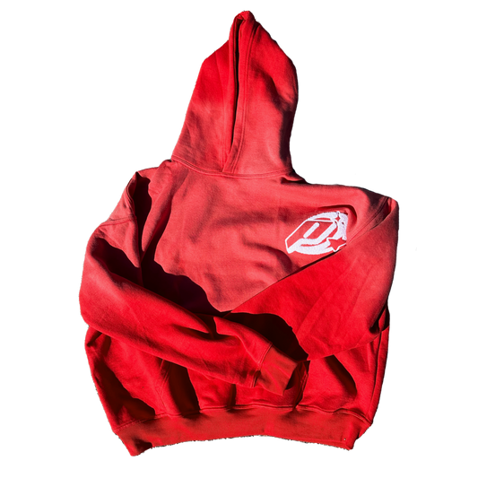 Red 'HeartBreaker' Oversized Hoodie