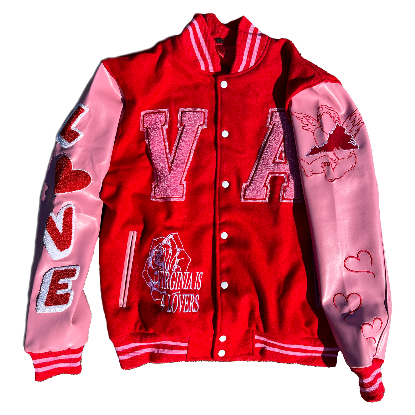 Mens ‘VA Lovers only’ Varsity Jacket (Oversized)