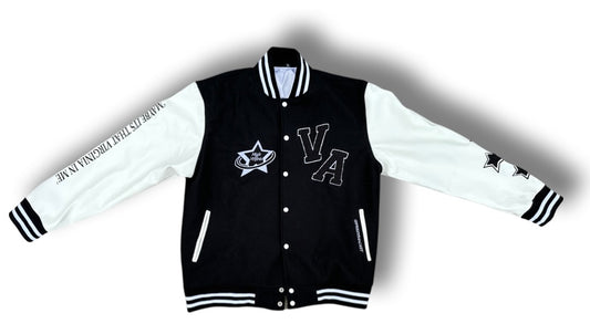 BLACK ‘VA’ VARSITY JACKET