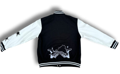 BLACK ‘VA’ VARSITY JACKET